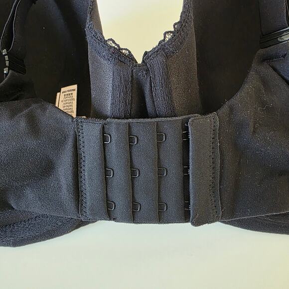 Victorias Secret Black Full Coverage Bra 38DDD Lined Demi Underwire Adjustable - Picture 7 of 13